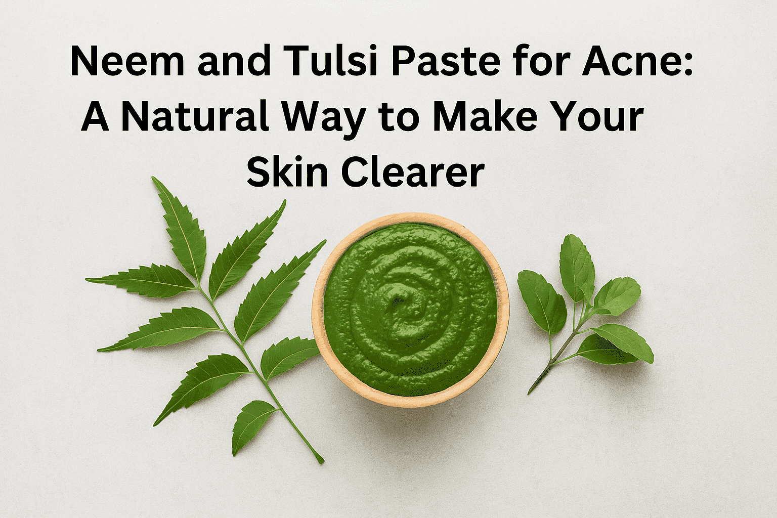 Neem and Tulsi Paste for Acne