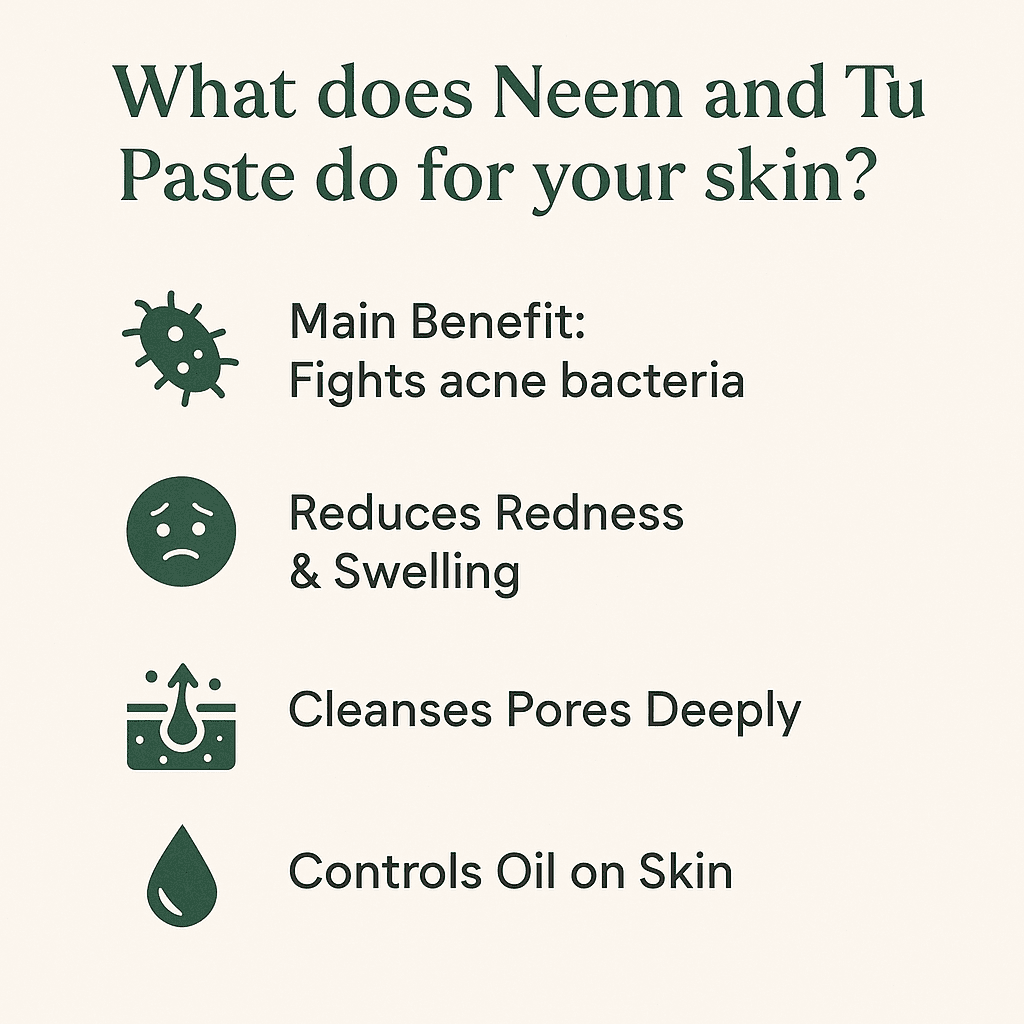 What does Neem and Tulsi Paste do for your skin?