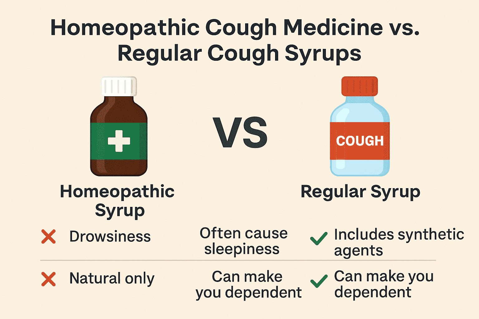 Homeopathic Cough Medicine vs. Regular Cough Syrups​