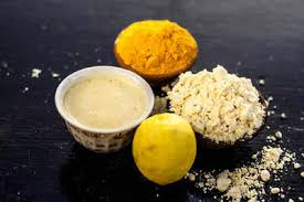 4. Lemon Juice and Besan (Gram Flour)​