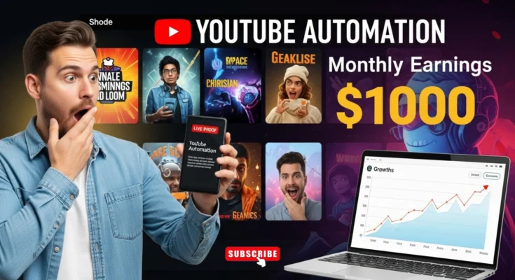 YouTube Automation: How I Started Earning $1000 Per Month Without Investment